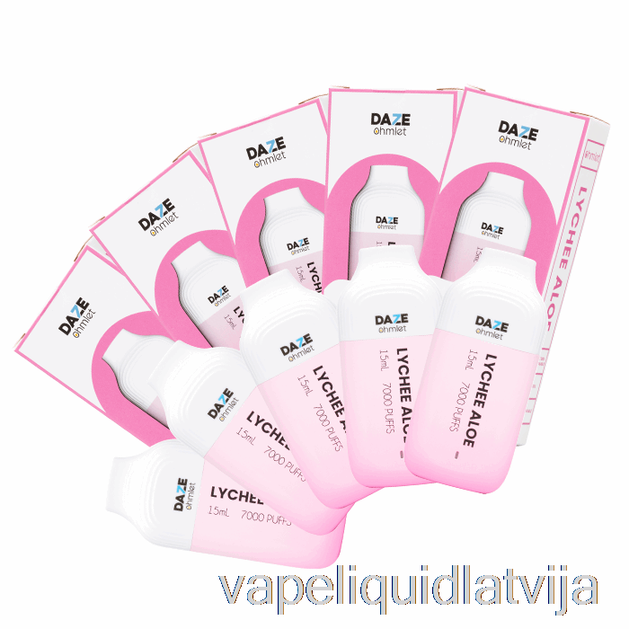 [10 Iepakojumi] 7 Daze Ohmlet 7000 Vienreizējās Lietošanas Vape šķidrums